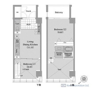 東京都中央区銀座７丁目 賃貸マンション 2LDK