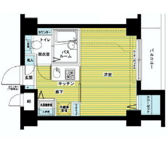 東京都港区新橋４丁目 賃貸マンション 1K