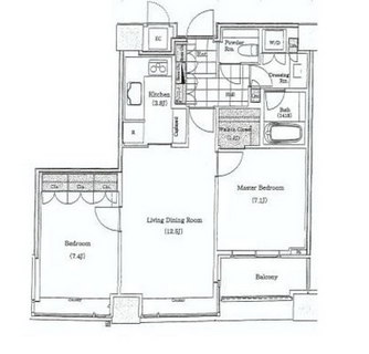 東京都港区赤坂４丁目 賃貸マンション 2LDK