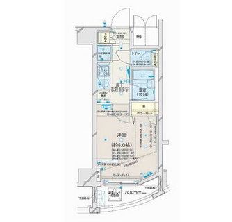 東京都港区新橋６丁目 賃貸マンション 1K