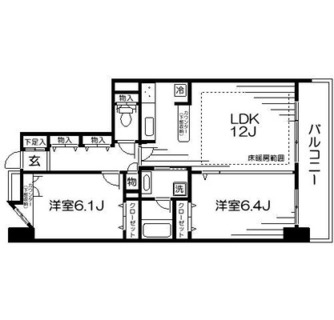 東京都文京区湯島２丁目 賃貸マンション 2LDK