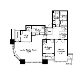 東京都港区虎ノ門３丁目 賃貸マンション 2LDK